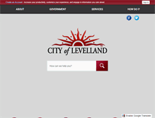 Tablet Screenshot of ci.levelland.tx.us